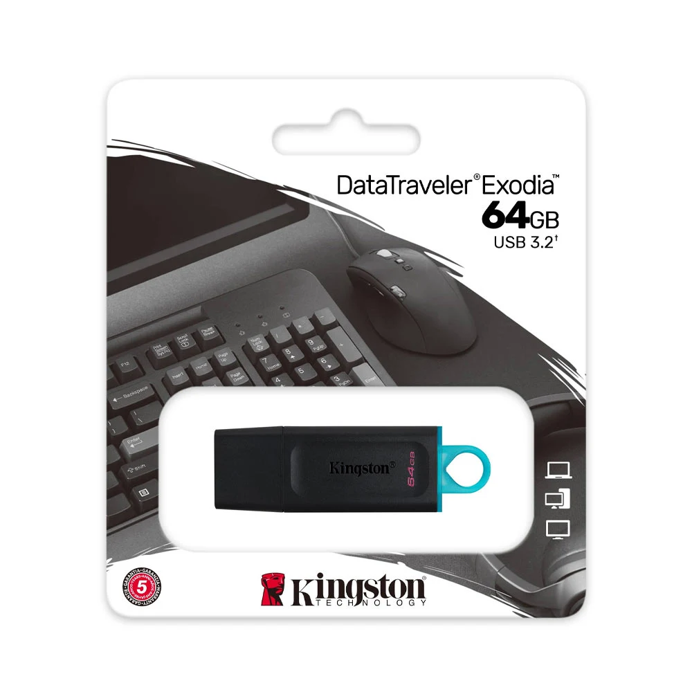 USB 64GB KINGSTON DataTraveler Exodia DTX